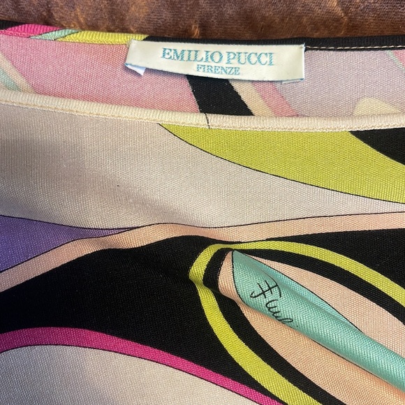 Vintage Emilio Pucci Multicolor Patterned Top - Picture 2 of 6